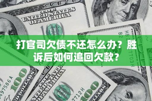 北京打官司欠债不还怎么办？胜诉后如何追回欠款？