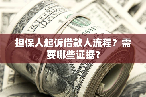 北京担保人起诉借款人流程?需要哪些证据? 北京担保人起诉借款人流程?需要哪些证据?