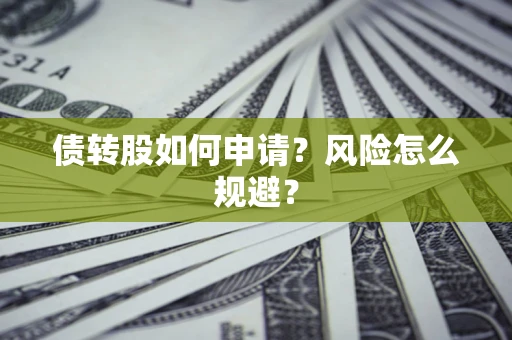 北京债转股如何申请？风险怎么规避？