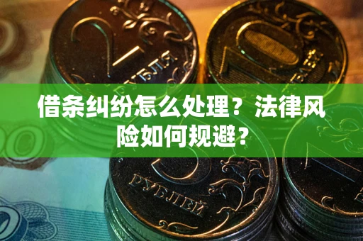 北京借条纠纷怎么处理？法律风险如何规避？