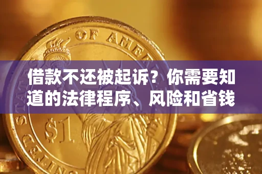 北京借款不还被起诉？你需要知道的法律程序、风险和省钱技巧